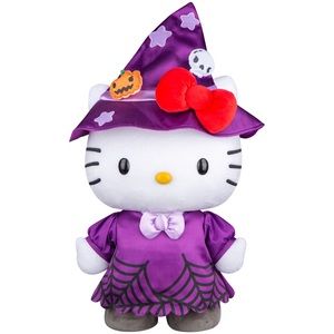 Jumbo Hello Kitty Halloween Greeter Sanrio Aesthetic Cute Kawaii Witch Plushie
